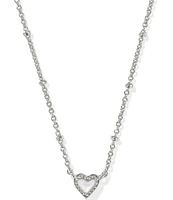 Kendra Scott Mini Ari Heart Satellite Short Pendant Necklace