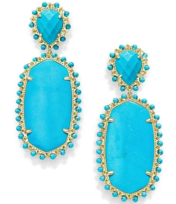 Kendra Scott Parsons Gold Statement Drop Earrings