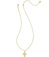 Kendra Scott Pearl Cross Short Pendant Necklace