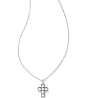 Kendra Scott Pearl Cross Short Pendant Necklace