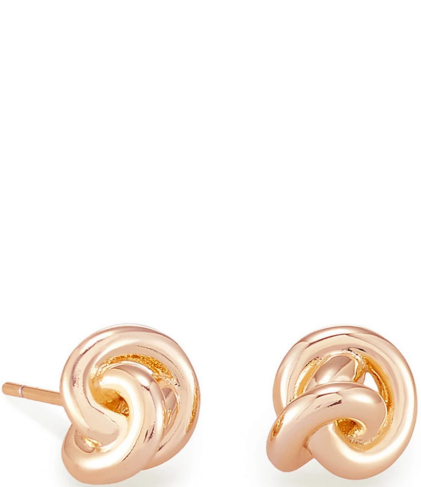 Kendra Scott Presleigh Love Knot Rose Gold Stud Earrings