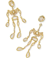 Kendra Scott Skeleton Statement Convertible Stud Chandelier Earrings