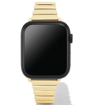Kendra Scott Women's Leanor Gold Tone Stainless Steel Narrow Bracelet Apple Watch Band