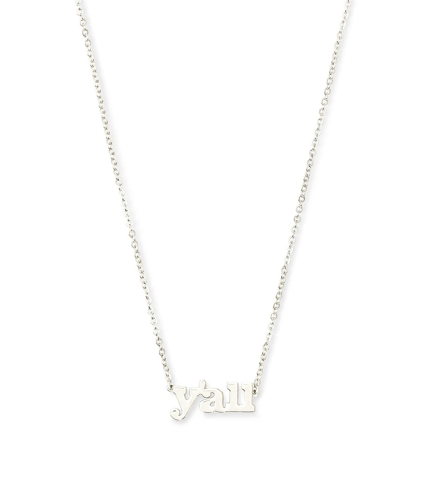 Kendra Scott Y'all Short Pendant Necklace