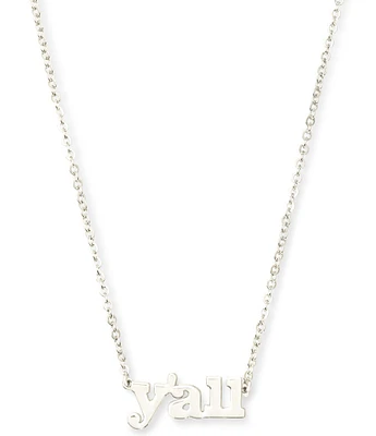 Kendra Scott Y'all Short Pendant Necklace