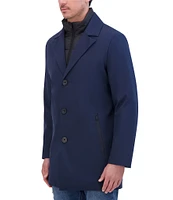 Kenneth Cole New York Rain Tech with Quilted Zip Bib Coat