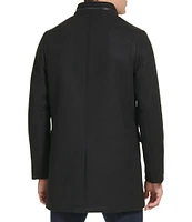 Kenneth Cole New York SB Stand Collar Zipper Detail Around Collar Coat