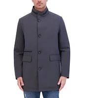 Kenneth Cole New York Soft-Shell Stand-Collar Rain Jacket