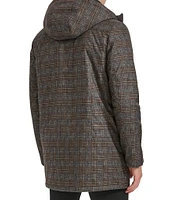 Kenneth Cole New York Water Resistant Coat with Quilted Bib