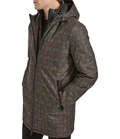 Kenneth Cole New York Water Resistant Coat with Quilted Bib