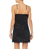 Kensie Dot-Print Knit Chemise