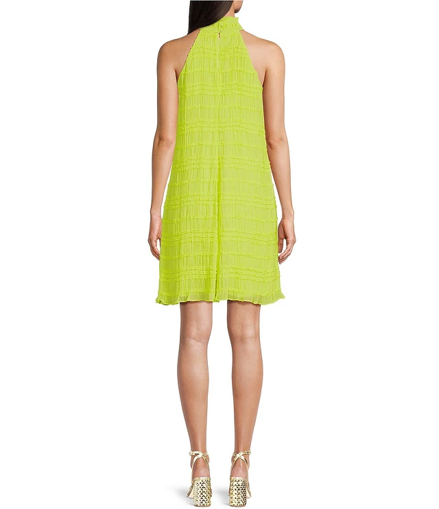slim fit dress slacks Love Exchange Ruffle Mini Dress main image 1