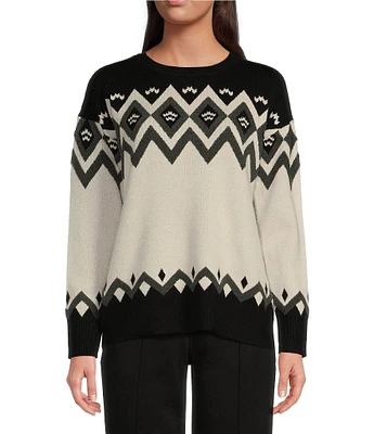 Kinesis Crew Neck Long Sleeve Fair Isle Sweater