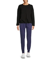 Kinesis High Rise Slim Sueded Jersey Moisture Wicking Pull-On Joggers