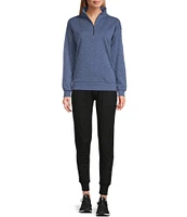Kinesis High Rise Slim Sueded Jersey Moisture Wicking Pull-On Joggers