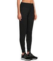 Kinesis High Rise Slim Sueded Jersey Moisture Wicking Pull-On Joggers