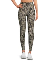 Kinesis High Rise Reptilian Animal Print Ankle Leggings