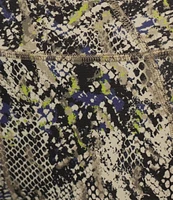Kinesis High Rise Reptilian Animal Print Ankle Leggings