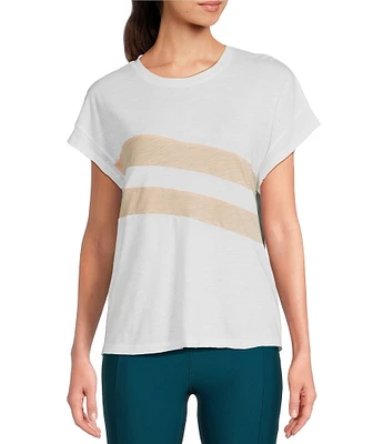 Kinesis Knit Cap Sleeve Crew Neck Tee