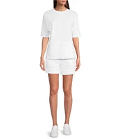 Kinesis Knit Short Sleeve Raw Edge Coordinating Tee