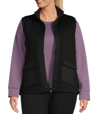 Kinesis Plus Size Full Zip Cargo Vest