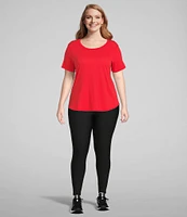 Kinesis Plus Size High Rise Moisture Wicking Ankle Leggings