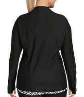 Kinesis Plus Size Performance Zip Front Long Sleeve Jacket