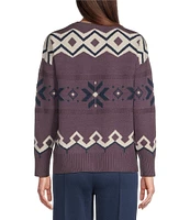 Kinesis Printed Crew Neck Long Sleeve Sweater