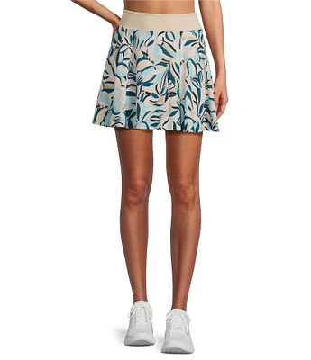 Kinesis Sko Po Tropical Flower Print Flowy A-Line Skirt