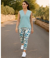 Kinesis Sleeveless Split Neck Top