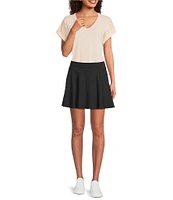 Kinesis V-Neck Raw Edge Dolman Tee