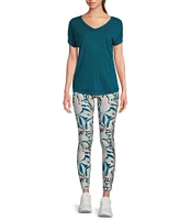 Kinesis V-Neck Raw Edge Dolman Tee