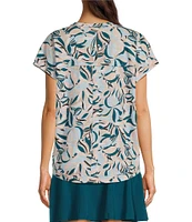 Kinesis V-Neck Raw Edge Dolman Tee
