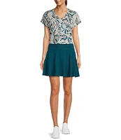 Kinesis V-Neck Raw Edge Dolman Tee