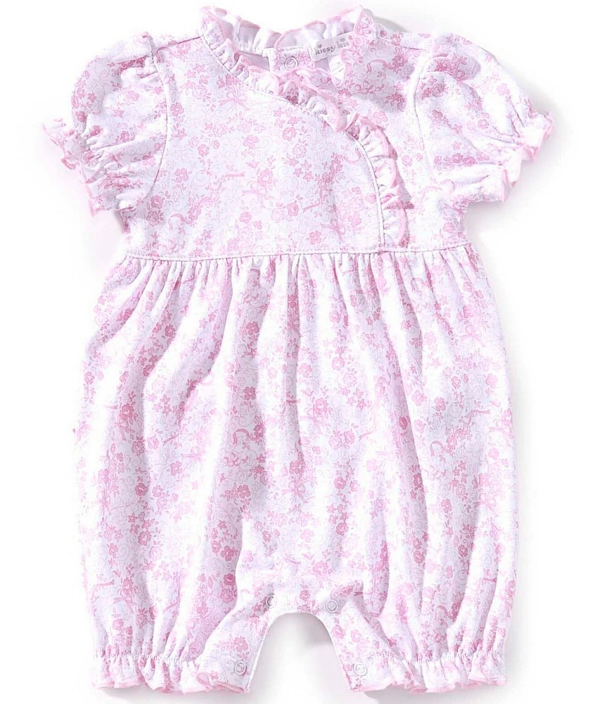 Kissy Kissy Baby Girls Puffed-Sleeve Old English Roses Romper