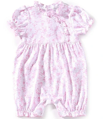 Kissy Kissy Baby Girls Puffed-Sleeve Old English Roses Romper