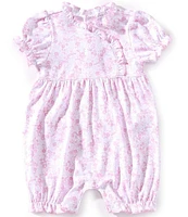 Kissy Kissy Baby Girls Puffed-Sleeve Old English Roses Romper