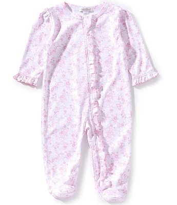 Kissy Kissy Baby Girls Long-Sleeve Old English Roses Printed Footed Coverall