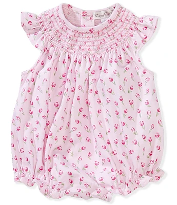 Kissy Kissy Newborn Girls Newborn-24 Months Flutter-Sleeve Tulip Blossom Romper