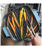 Kitchenaid Enameled Cast Iron Square Grill and Roasting Pan, 11-Inch