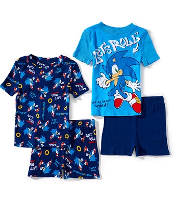 Komar Kids Little/Big Boys 4-10 Sonic 4-Piece Pajama Set
