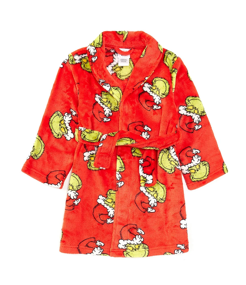 Komar Kids Little/Big Girls 4-10 Long Sleeve Grinch Robe