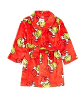 Komar Kids Little/Big Girls 4-10 Long Sleeve Grinch Robe