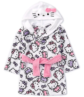 Komar Kids Little/Big Girls 4-10 Long Sleeve Hello Kitty Printed Wrap Robe