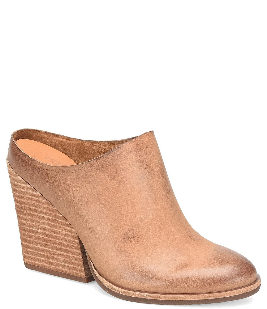 Kork-Ease Challis II Leather Block Heel Mules