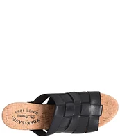 Kork-Ease Devan Woven Leather Platform Sandals