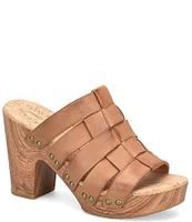 Kork-Ease Devan Woven Leather Platform Sandals