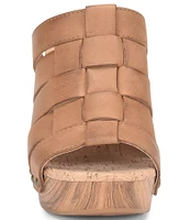 Kork-Ease Devan Woven Leather Platform Sandals