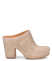 Kork-Ease Sagano Suede Block Heel Clogs