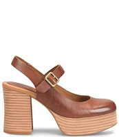 Kork-Ease Vanya Leather Platform Mary Jane Pumps